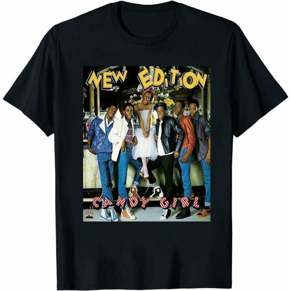 New Edition Retro Candy Girl Album Cover Graphic Tee 80S Fan T-Shirt